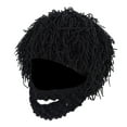 thumbnail image 1 of Gorro de punto, gorro con barba, accesorio informal, gorro de invierno para niños, gorro para correr Negro, 1 of 9