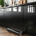 thumbnail image 2 of 「Self-Adhesive Waterproof Vinyl Wallpaper」High-Gloss Black PVC Film for Kitchen Cabinets, Stove Backsplash, Bathroom - Heat & Oi, 2 of 9