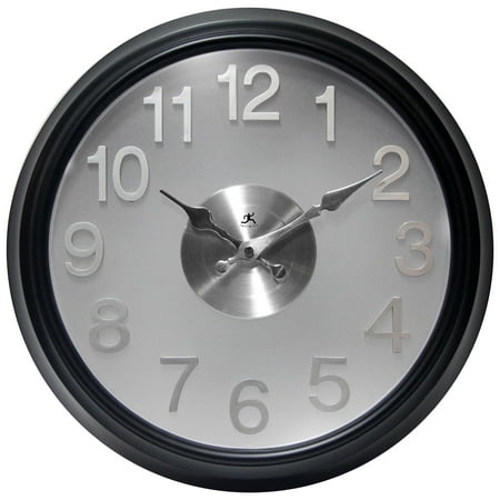 UPC 731742133144 product image for Infinty Instruments - The Onyx Black Modern Analog Display 15-inch Wall Clock | upcitemdb.com
