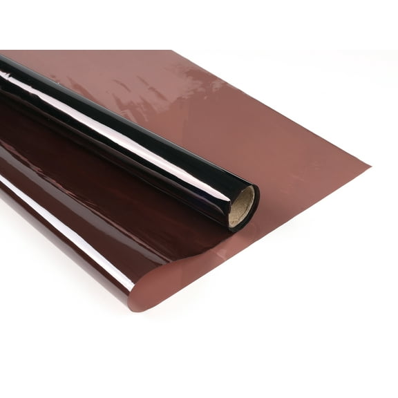 Yenhome Brown-Silver Privacy Window Film 17.7"x39" Static Cling No Adhesive UV Protection & Heat Control Reusable for Home, Office, Bedroom