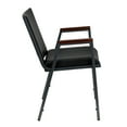 thumbnail image 6 of Flash Furniture Hercules Series Heavy-Duty Vinyl Stacking Chair with Arms, Black, 6 of 13