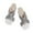 White Shoes, variant on KIJBLAE Women' High Heels Shoes Clearance Fashion Flip-flop Slippers Chunky Mid-heel Cutout With Diamond Slippers White 42 High Heels Shoes Rollback