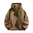 thumbnail image 4 of LYSMORA 2026 Men's Adjustable Drawstring Hooded Windbreaker Jacket, Hidden Zip Snap Closure Elastic Cuff Loose Fit Lightweight Outdoor Casual Outerwear, 4 of 4