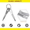 thumbnail image 3 of Juego de destornilladores de bolsillo 4 en 1 en miniatura, de color negro y plateado, con herramientas de punta plana y de cruz para reparaciones en movimiento, 3 of 5
