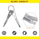 thumbnail image 3 of Ficarrico Gihenaho - Juego de 3 destornilladores con llavero, miniherramienta de bolsillo multifuncional, 4 en 1, de cabeza plana y de cruz (negro, plateado), 3 of 5