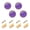 Purple, variant on JIALIOU Kitchen Cabinet Knobs Round Zinc Drawer Pulls, Purple, 4 Pack