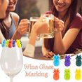 thumbnail image 1 of Decorative Storage Rack Clearance,Silicone Pineapple Wine Glass Marker Party Wine Glass Beverage Identification Marker 6Pcs,6*Wine Glass Marker, 1 of 7