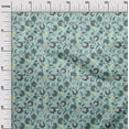 thumbnail image 3 of oneOone Georgette Viscose Aquamarine Fabric Asian Pottery Floral Sewing Craft Projects Fabric Prints By Yard 42 Inch Wide, 3 of 4