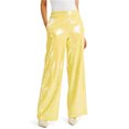 thumbnail image 1 of I.N.C Womens Sequin Dress Pants, Yellow, X-Small, 1 of 1