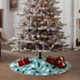 thumbnail image 4 of Rateoe Penguins Pattern Christmas Tree Skirt with Ties, Christmas Tree Decorations, Farmhouse Christmas Decor Xmas Holiday Decorations-, 4 of 6