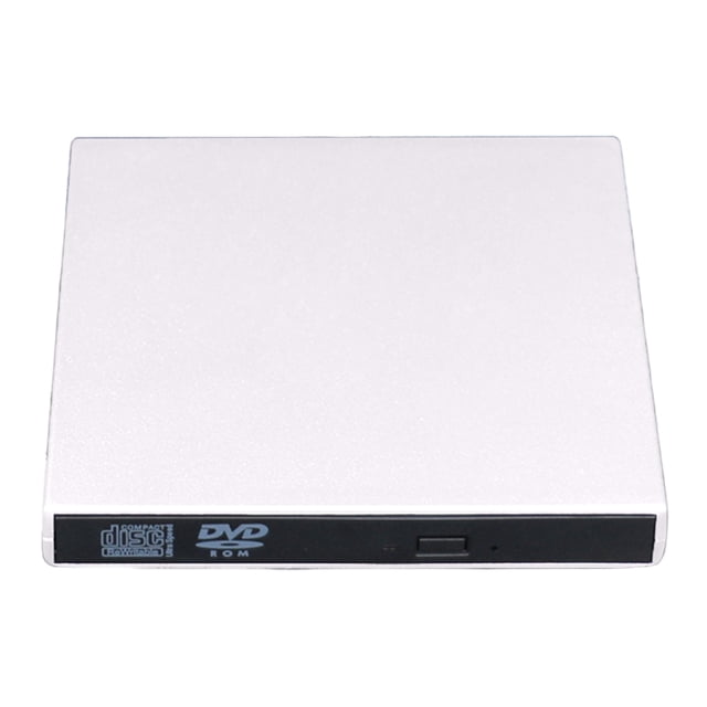 Likrtyny Lector CD Regrabadora USB2.0 Unidad CD Portátil para Computadora Portátil Escritorio (Blanco)