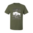 thumbnail image 2 of Wild Bobby,Daddy and Daughter Always Heart to Heart Daddys Girl Father Gift, Father's Day, Men Graphic Tees, Military Green, 2XL, 2 of 3