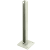CRL PSB5B0W Oyster White AWS Steel Stanchion for 135 Degree Rectangular Center Posts