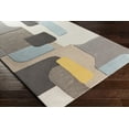 thumbnail image 3 of Hauteloom Indialantic Wool Living Room, Bedroom Area Rug - Modern Geometric - Gray, Beige - 5' x 7'6", 3 of 7