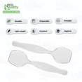 thumbnail image 2 of Clear Plastic Disposable Serving Spoons Large 8.5 inches Serving Utensils Heavy Duty Ideal for Soups, Salads Buffet Catering Restaurants Party Weddings - Pack of 288, 2 of 8