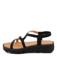 thumbnail image 4 of Patrizia Women's ZIGGED Zigzag Rhinestone Platform Stretch Back Sandals Black EU 42 / US 10.5 - 11, 4 of 5