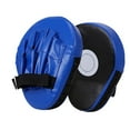 thumbnail image 4 of Almohadilla de boxeo, almohadilla de perforación de boxeo, almohadilla de de cuero PU curvada Mitts Hand Target para karate de kickboxing de Azul, 4 of 8