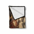 thumbnail image 2 of Industrial Soft Flannel Fleece Throw Blanket, Steam and Pressure Gauger Vintage Style Damaged Timeworn Engine, Cozy Plush for Indoor and Outdoor Use, 50" x 70", Dark Orange Umber, by Ambesonne, 2 of 6