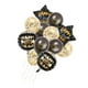 thumbnail image 5 of Kit de 12 globos de látex metálicos con lentejuelas y confeti de helio con forma de estrella Oro, 5 of 7