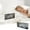 White, variant on Kugisaki Digital Alarm Clock LED Mirror Clock Large Display Modern Electronic Clock for Bedroom Home Living Room Office