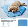 thumbnail image 6 of Gustave Dog Cooling Mat Washable Breathable Ice Silk Self Cooling Pad Pet Sleeping Bed Blanket for Small Medium Large Dogs Cats "Blue, XL", 6 of 8