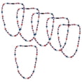 thumbnail image 2 of Fun Express Bulk Beaded Red, White & Blue Star Breakaway Necklace Craft Kit - Makes 48, 2 of 3