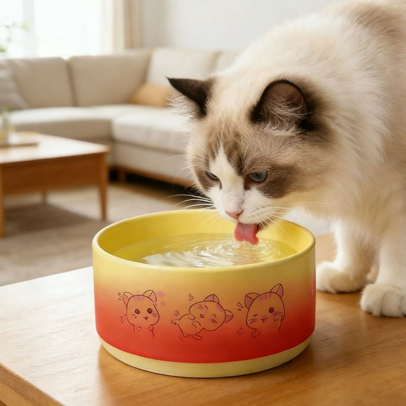 Dpityserensio Pet Heated Water Bowl Suitable For Dogs Cats Chickens Ducks And Birds With Bites Resistants Power Cord