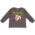 thumbnail image 3 of Inktastic My Grandma Loves Me Sloth Boys or Girls Long Sleeve Toddler T-Shirt, 3 of 5