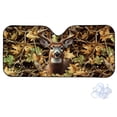 thumbnail image 2 of Xoenoiee Deer Hunting Camo Pattern Car Windshield Sun Shade Foldable Sunshade Front Window Cover with Suction Cups， Sun Visor Protector Accessories for Truck SUV, 2 of 7