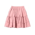 thumbnail image 6 of Khunlpohl Girl's Cotton Skirts Elastic Waisted Pleated Ruffled Hem Summer Casual Comfortable Vacation Skirt, 6 of 7