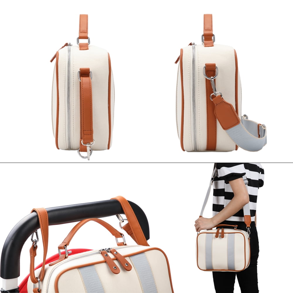 Baby Diaper Stroller Bag - Diaper Caddy Tote Baby Stroller Bag Nursery Storage Bin for Diapers, Wipes & Toys
