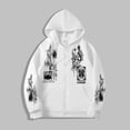 thumbnail image 2 of Unisex Y2K Zip Up Hoodie Oversized Gothic Hooded Sweatshirt Casual Baggy Punk Grunge Hooded Jacket Alternative Streetwear, 2 of 4