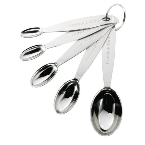 Cuisipro 5-Piece Stainless Steel Measuring Spoon Set