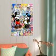 thumbnail image 4 of Banksy Graffiti Lovely Mickeys Minnie Wall Art Poster Gifts Bedroom Prints Home Decor Hanging Picture Canvas Painting Posters 24x36inch(60x90cm), 4 of 6