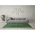 thumbnail image 3 of Ahgly Company Indoor Rectangle Abstract Turquoise Blue Modern Area Rugs, 2' x 5', 3 of 4