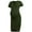 Army Green, variant on Short Sleeve Summer Maternity Dress for Woman Ruched Pregnancy Clothes