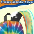thumbnail image 5 of Red and Yellow Tie Dye Pattern 17" School Backpacks for Teens,Waterproof Oxford Fabric,S-Shape Padded Straps for School,Travel,Hiking,Camping, 5 of 6