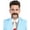 Dark Brown, variant on HPO Men's Synthetic Hair Mustache Cosplay Facial Hair (Black)