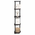thumbnail image 6 of Furinno TURN-N-TUBE 5 Tier Corner Bookshelf in Dark Mocha, 6 of 8