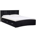 thumbnail image 3 of Home Square 3-Piece Set with Queen Bed 3-Drawer Chest Bedroom Dresser Nightstand, 3 of 18