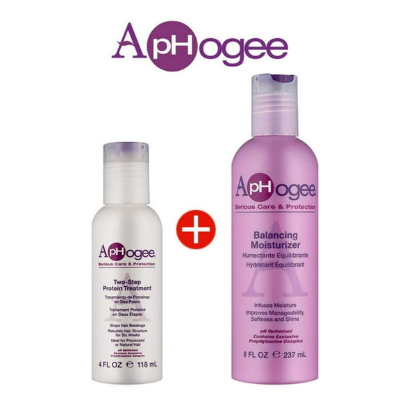 Aphogee Combo -Two Step Treatment (4oz) Balancing Moisturizer (8oz)