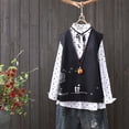 thumbnail image 2 of JJHGVB Sweater Vest Women Oversized Sweaters for Women Knit Vest for Women Vest for Women Summer Vest for Women's Sweater Women's Sweaters Black 3XL, 2 of 8