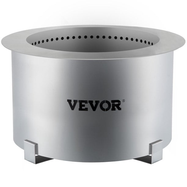 Vevor 24 Bowl Stainless Steel Fire Pit, 35 In Round Metal Fire Pit Insert