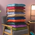 thumbnail image 4 of HomeLife Solid Color Chair Cushion 15.7in Square Seat Cushion with Straps Floor Cushion Colors to Choose Seat Cushion, 4 of 13