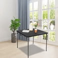 thumbnail image 6 of REDCAMP 34" Square Folding Card Table with Resin Top, Portable Fold in Half Small Card Tables with Collapsible Legs for Adults Indoor Outdoor Use, Black, 6 of 9