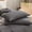 Dark Grey, variant on BESTOUCH 100% Washed Cotton Pillowcase for Hair and Skin Linen Feel Soft Comfortable Breathable 2 Set Pillow Case with Envelope Closure Solid Bright White Standard 20x26 Inches