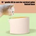 thumbnail image 5 of Anti-Tip Pet Bowl, Spill-Proof Wide Mouth Elevated Cat Dog Bowl 5.51x3.94in, 15-Degree Tilt Feeder for Comfortable Eating, Food-Grade Plastic Bowl with Non-Slip Base, Easy Clean Dish for Pets, 5 of 6