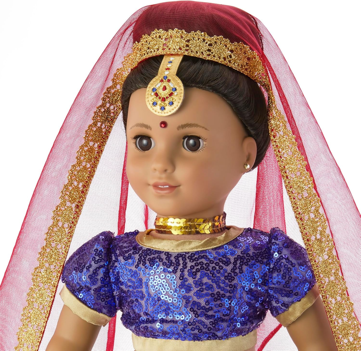 American Girl Girl of The Year Kavi Sharma 18-inch Doll Bollywood Dance Costume Featuring 10+ Pieces for Ages 8+ (Dolls Sold Separately)