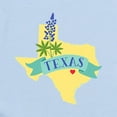 thumbnail image 2 of CafePress - Texas State Outline Bluebonnet Flower Body Suit - Baby Light Bodysuit, Size Newborn - 24 Months, 2 of 4