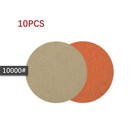 

10Pc 3 Inch Silicon Carbide Sanding Discs Wet/Dry Sanding Sandpaper 240-10000# 10000#